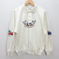 G■カステルバジャック/CASTELBAJAC sports 長袖ポロシャツ/スウェット地【4】黄系/men's/8【中古】■