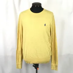 ラルフローレン/RALPH LAUREN★カシミア15％混/コットンセーター【メンズM/黄/yellow】Tops/正規代理店タグ◆cBH357<sale>