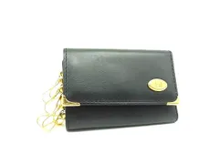 ■美品■ dunhill ダンヒル オックスフォード レザー 6連 キーケース 鍵入れ メンズ ブラック系×ゴールド系 DI6724
