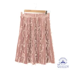 ☆美品☆ tocco トッコ スカート フレアスカート ゴム プリーツ ボア エレガント おしゃれ ミニ レディース ピンク 901-15716 送料無料 古着