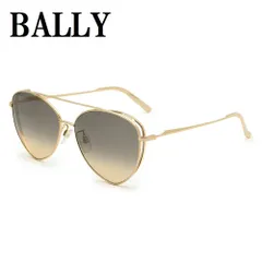 バリー BALLY BY0003-H 28B 59 サングラス アジアンフィット UVカット 紫外線カット ノーズパッド 鼻あて メンズ レディース グレーベージュ ゴールドのサムネイル