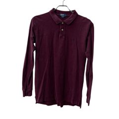 POLO RALPH LAUREN 長袖 ポロシャツ XL ワインレッド ポロラルフローレン 鹿子 古着卸 アメリカ仕入 古着 a708-5046