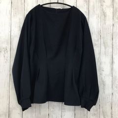 【 coca 】コカ ウエストタック ブラウス ネイビー
