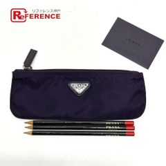 【WR】PRADA ブラック ナイロン ペンケース 鉛筆3本付き PRADA プラダ ペンケース ステーショナリー 鉛筆3本セット