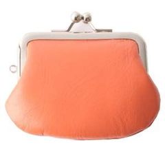 【人気商品】松野屋(マツノヤ) 牛革親子がま口 オレンジ 09-0004