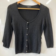 g61⚫︎COMME CA ISM⚫︎コムサイズム⚫︎ラメ⚫︎カーディガン⚫︎sizeM⚫︎黒