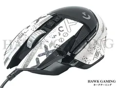 Logicool G502/HERO/X マウスグリップテープ カーボン 滑り止め エイム安定 ホワイト