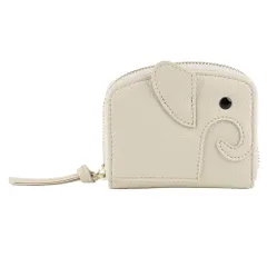 ☆ ベージュ ☆ LIZDAYS ゾウ型 ミニ財布 LIZDAYS リズデイズ ミニ 財布 二つ折り ミニ財布 二つ折り財布 二つ折財布 小銭入れ カードケース ウォレット じゃばら ジャバラ 小さい コンパクト レディース ゾウ型 像 ゾウ ファスナー