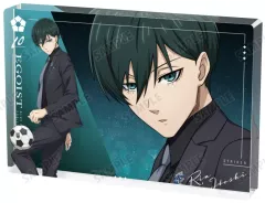 【中古】アクリルスタンド・アクリルパネル 糸師凛 描き下ろし スーツモデルver. アクリルブロック 「ブルーロック」