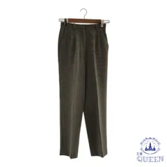 ☆美品☆ パンツ スラックス ボトム カジュアル オシャレ レディース ブラウン 63-69 日本製 901-2064 送料無料 古着