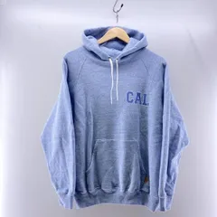 【中古】STANDARD CALIFORNIA 88/12 LOGO HOOD SWEAT ブルー サイズM スタンダードカルフォルニア[24]
