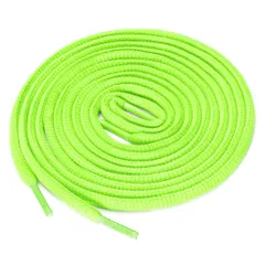 uxcell 靴紐 靴ひも シューレース 楕円形 オーバルタイプ スニーカー アスレチック 2足 ブライトグリーン 180 cm