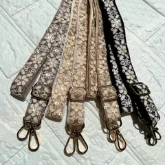 インド刺繍リボン　ショルダーストラップ　ショルダーベルト　スマホストラップ　ハンドメイド　＊No.17