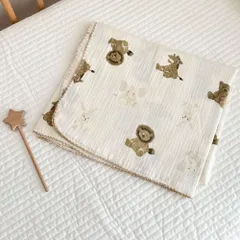 ☆ アニマル1 ☆ ベビー おくるみ ガーゼ タオルケット 薄手 ガーゼケット コットン 2重 ベビー お昼寝ケット タオルケット ガーゼ おくるみ 2重ガーゼ ガーゼおくるみ 夏 春 通年 赤ちゃん 新生児 あかちゃん ブランケット お昼寝 ねんね 冷房対策