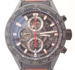 定価81万円↑良品 TAG Heuer タグホイヤー カレラ CAR2090.FT6088 セラミック 自動巻 時計 メンズ 549-4