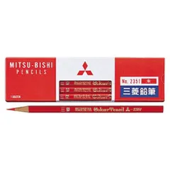 三菱鉛筆 赤鉛筆（朱）2351 （12本入） K2351のサムネイル