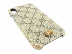GUCCI グッチ 592947 617664 オフィディア GGスプリーム GG柄 PVC iPhoneXR 対応 アイフォンケース スマホケース ブラウン系 DF4990