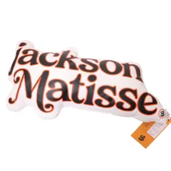 未使用品 JACKSON MATISSE / jackson Matisse Logo Cushion ジャクソンマティス ロゴ クッション オレンジ　【JM-A】