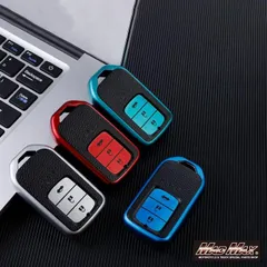 ホンダ専用 レザー調 TYPE A 3ボタン式(トランク開閉) TPUソフト スマートキーケース 各色