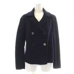 ジルサンダー JIL SANDER 17年製 テーラードジャケット ニット ダブル ウール 34 S 紺 ネイビー /NW15のサムネイル