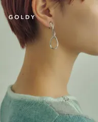 【SALE】GOLDY/ゴールディ/カーリー ライン アシンメトリー イヤリング/アクセサリー/2231005のサムネイル