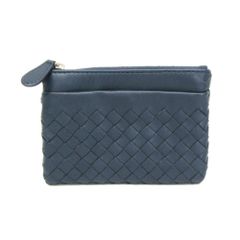 BOTTEGA VENETA イントレチャート コインケース 小銭入れ ブルー BOTTEGAVENETA ボッテガヴェネタ イントレチャート ジップ