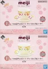 [중고] 머그컵·탕만 전 2종 세트 티컵 & 접시 [이치반 쿠지 meiji ~My Sweet Taste~] B상