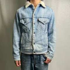 70年代 USA製 Levi's リーバイス 70608 0213 デニムボアジャケット オレンジタブ メンズM 