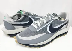 US9.5/27.5cm◆CLOT x Sacai x Nike LD Waffle Grey Obsidian クロット サカイ ナイキ LDワッフル グレーオブシディアン DH3114-001 靴