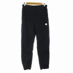 デサント DESCENTE HEATNAVI SOLOTEX ロング イージーパンツ ロゴ プリント M 紺 ネイビー DMMQJG30 /ROのサムネイル