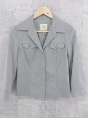 ◇ Kumikyoku 組曲 シングル 長袖 テーラードジャケット 3 グレー * 1002800193448 【中古】 【1002800193448】