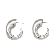 シルバー フープピアス シルバー