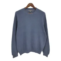 Croft＆barrow クラフトアンドバロー コットンニット セーター ブルー（メンズ XL ）中古 古着 T5955