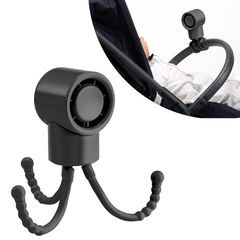Smart Start コンパクトファン ベビーカー用 風量3段階 4way USBコード（Type-C）付き【国内メーカー】充電式 ハンディファン 携帯扇風機 熱中症対策 コードレス 静音 4WAY 日傘にも