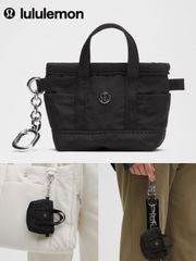 【新品・倉庫直販】lululemon ルルレモン デイリーマルチポケット ナノトートバッグ〈キーリング付きミニバッグ／5 色〉