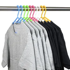 サワフジ Cheerful Laundry スリムハンガー 10本組 カラフル SL-10