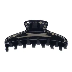 ★欠損・スレあり★CHANEL CCスタッズ クリップ ヘアバンス ヘアアクセサリー プラスチック ブラック レディース