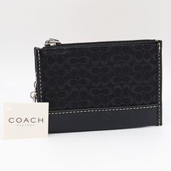 新品 COACH コーチ キーリング付き コインケース カードケース レザー