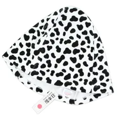 メンズ レディース 日本製 洗える キャップ 大きめ サウナグッズ 今治 綿100% 帽子 コットン タオル のぼせ防止 サウナ 髪の傷み防止 今治タオル ダルメシアン サウナハット Lサイズ [Lulu&berry]