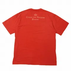08SS コムデギャルソンオム COMME des GARCONS HOMME Cloister Black ロゴ バックプリント Tシャツ 半袖 花文字 クラウン 王冠モチーフ コットン クルーネック 丸首 プルオーバー カットソー トップス