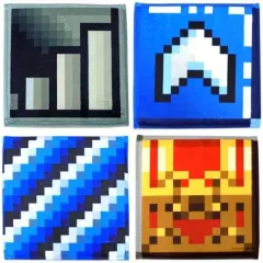 【中古】雑貨 全4種セット ドットフロアマット 「ドラゴンクエスト ふくびき所スペシャル～お家でつかおう!かざろう!!編～」 G賞