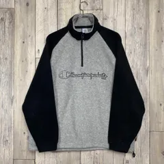 OLD Champion 90s チャンピオン ハーフジップ ラグラン フリース