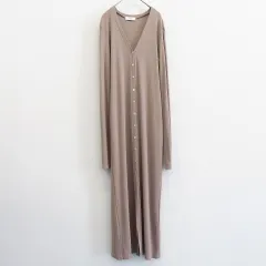 AKTE アクテ  2way ロングカーディガン ワンピース シェルボタン 897237iのサムネイル
