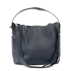 【美品】フルラ カプリッチョ 2way ショルダーバッグ レザー シボ革 A4可 フルラ カプリッチョ A4可 2way シボ革 レザー ショルダーバッグ