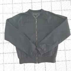 ◇ ⊇ rienda リエンダ ジップアップ 長袖 ジャケット ブルゾン サイズS ブラック レディース E  【1506110014351】