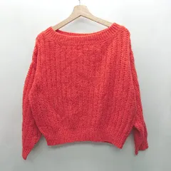 ◇ ⊇ SLY スライ 長袖 ニット サイズF レッド系 レディース E  【1412260003124】