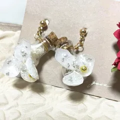 紫陽花　パワーストーン　ピアス　アメジスト　オパール　　サージカルステンレスフック変更可