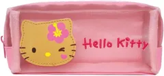 ケイカンパニー ハローキティ キティちゃん 日焼けシリーズ メッシュBOXポーチ ピンク ハイビスカス KTHI-MB-PK ペンケース 筆箱 サンリオ SANRIO