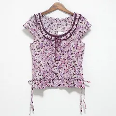 #snc インゲボルグ INGEBORG カットソー フリル 花柄 M 白 紫系 レディース [817591]のサムネイル
