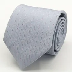 コムサメン ブランド ネクタイ シルク 小紋柄 ドット柄 総柄 PO メンズ グレー COMME CA MEN 【中古】